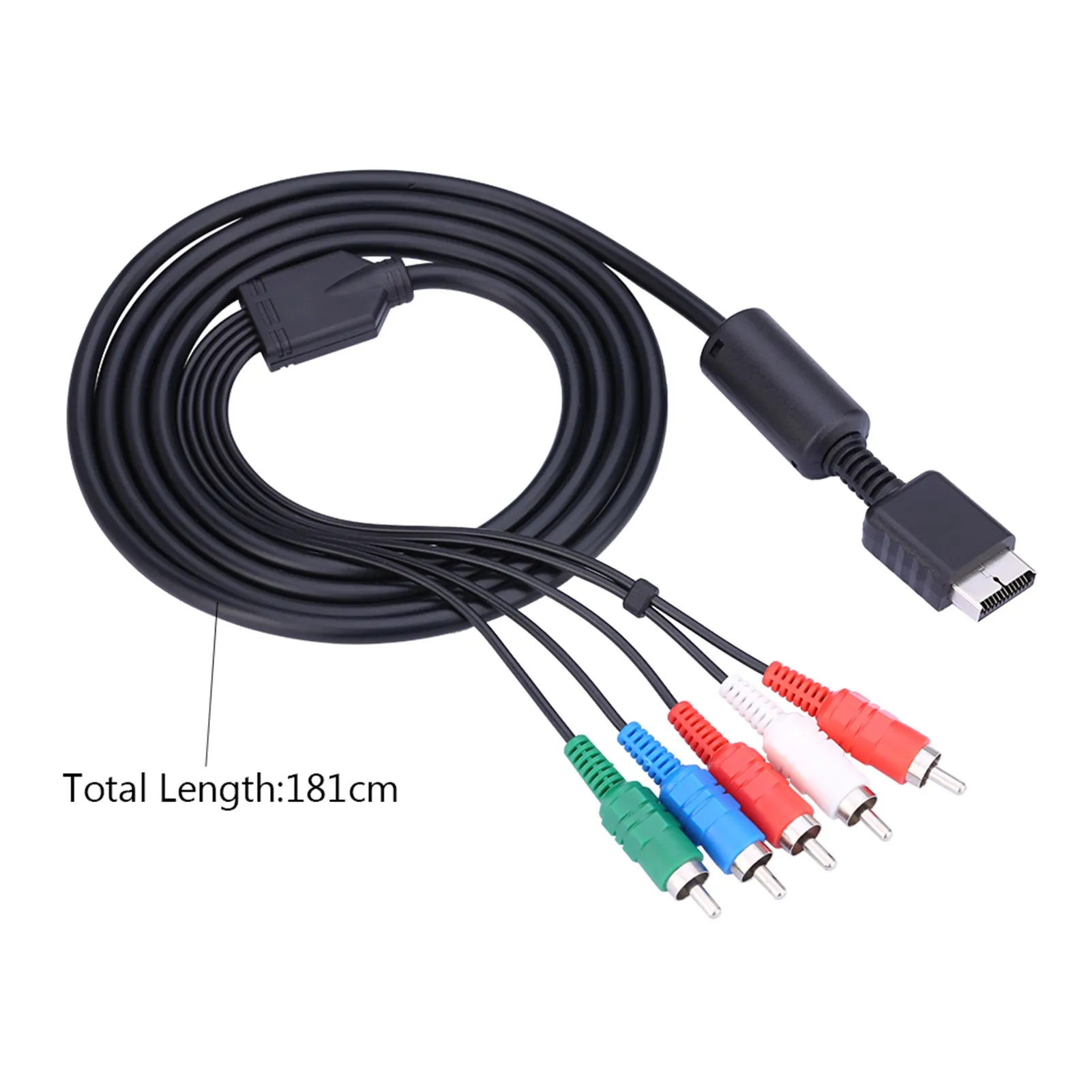 Audio Cable for PS2 Video Cable AV Multi Out to Component Video/Audio Cord for Sony Playstation PS2 PS3 Audio