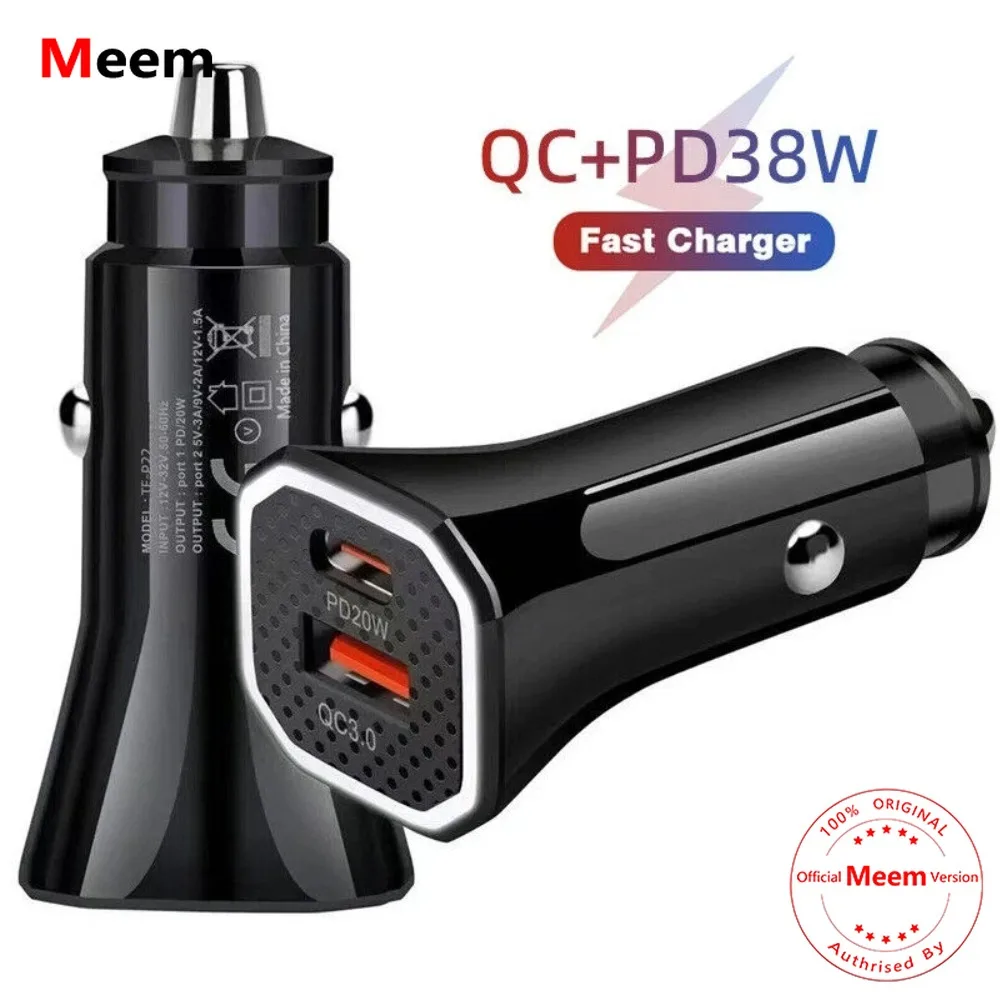 

Fast car charger PD 20W QC 3.0 Type-c USB Car Charger