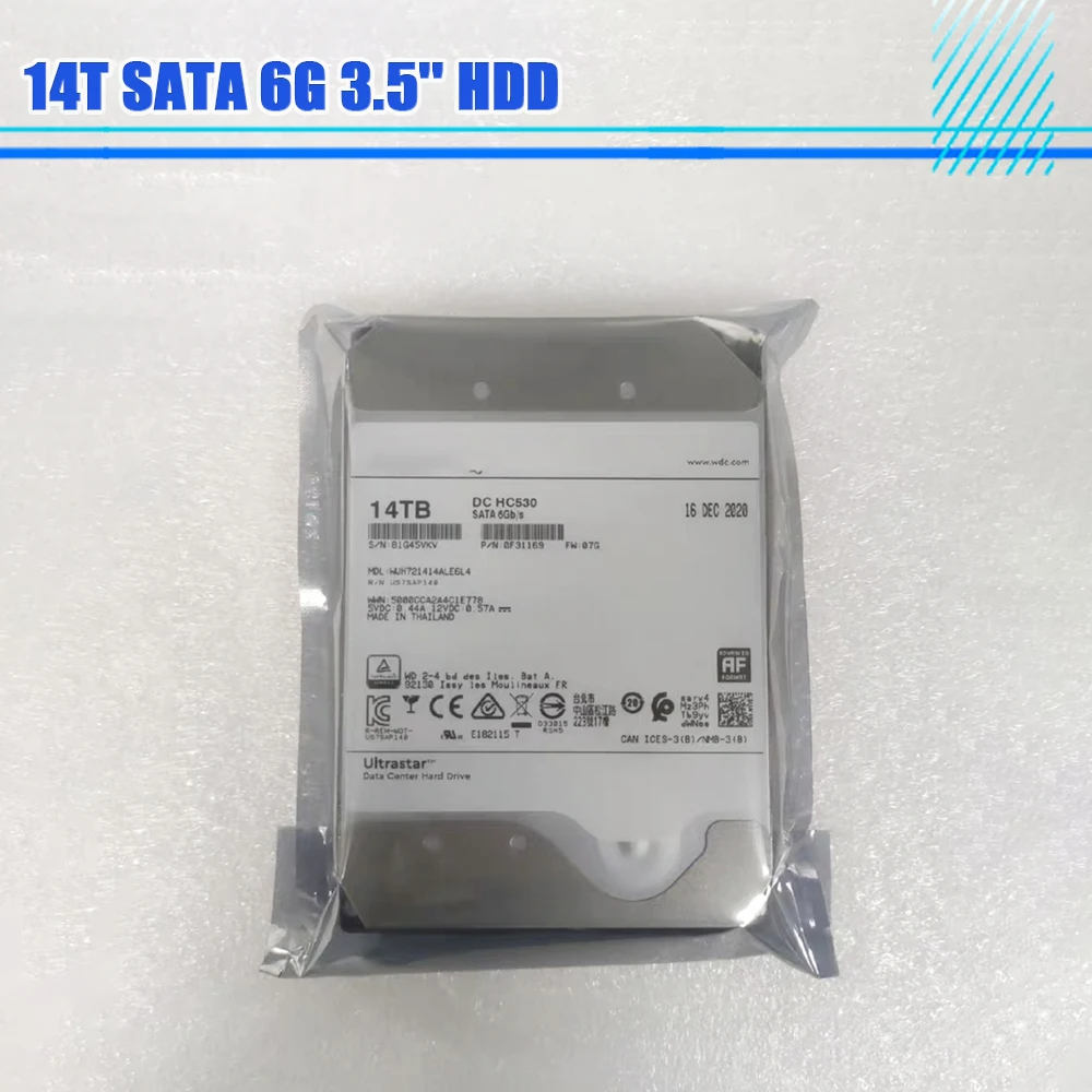 

Helium WUH721414ALE6L4 DC HC530 14T SATA 6G 3,5 ''жесткий диск для WD