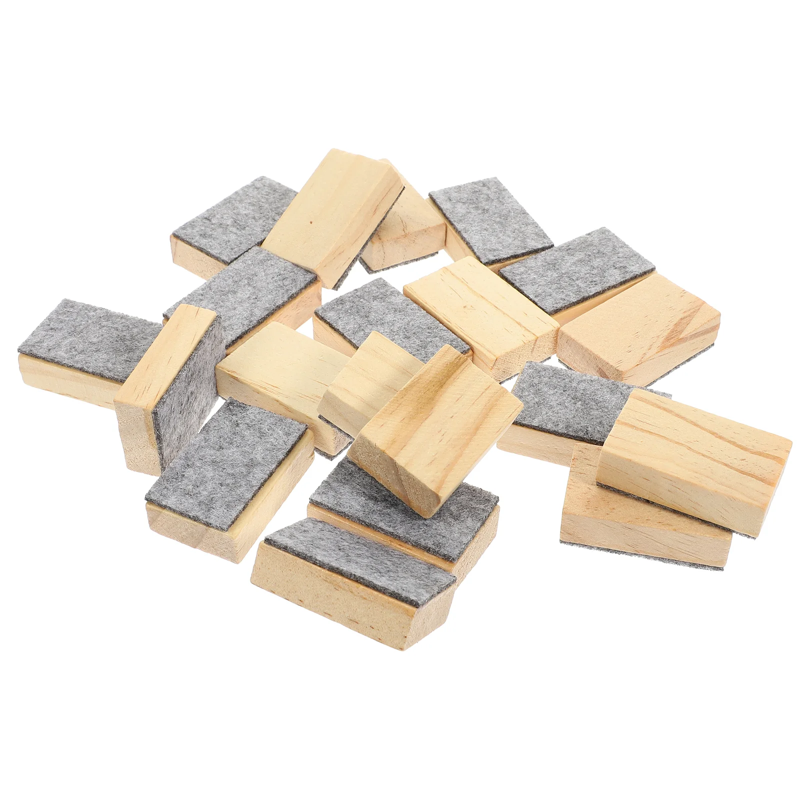 20 Pcs Small Blackboard Eraser Dry School Whiteboard Eraser Magneticboard Cleanerboard Wiper Cleaner Magnetic Felt