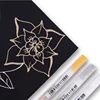 3pcs/lot Sakura White Gel Ink Pen Classic Gelly Roll Art Highlight Marker Pen Bright White Silver Gold Art Painting Drawing Pens 6