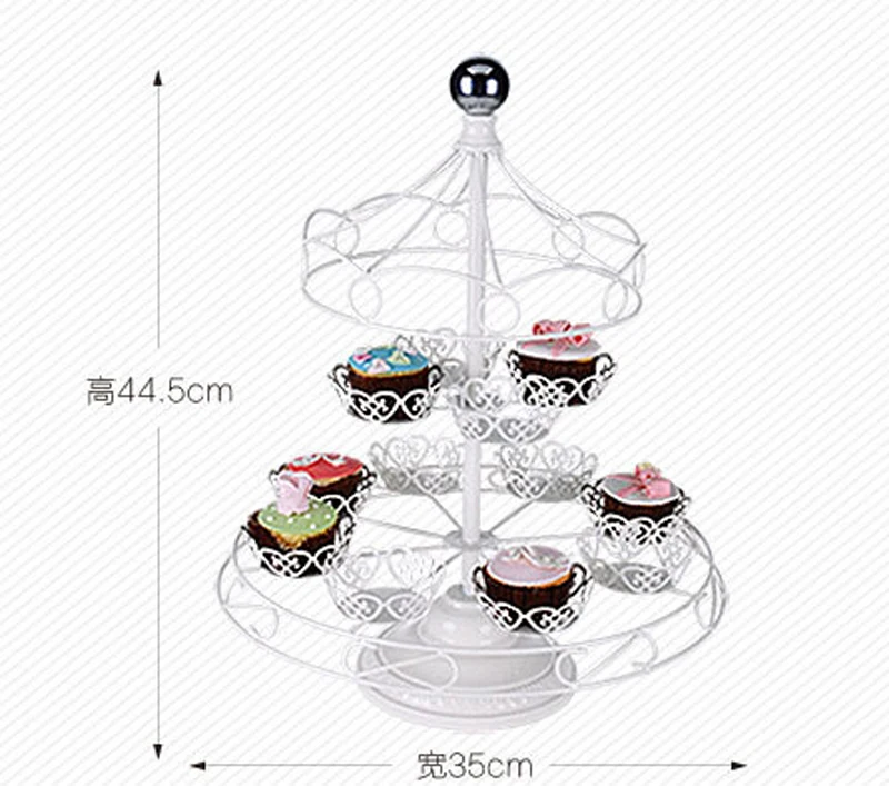 Ferris Wheel New 8 Cups Cupcake Stand Cake Holder Christmas Wedding Decoration Mold Fondant Sugar Craft