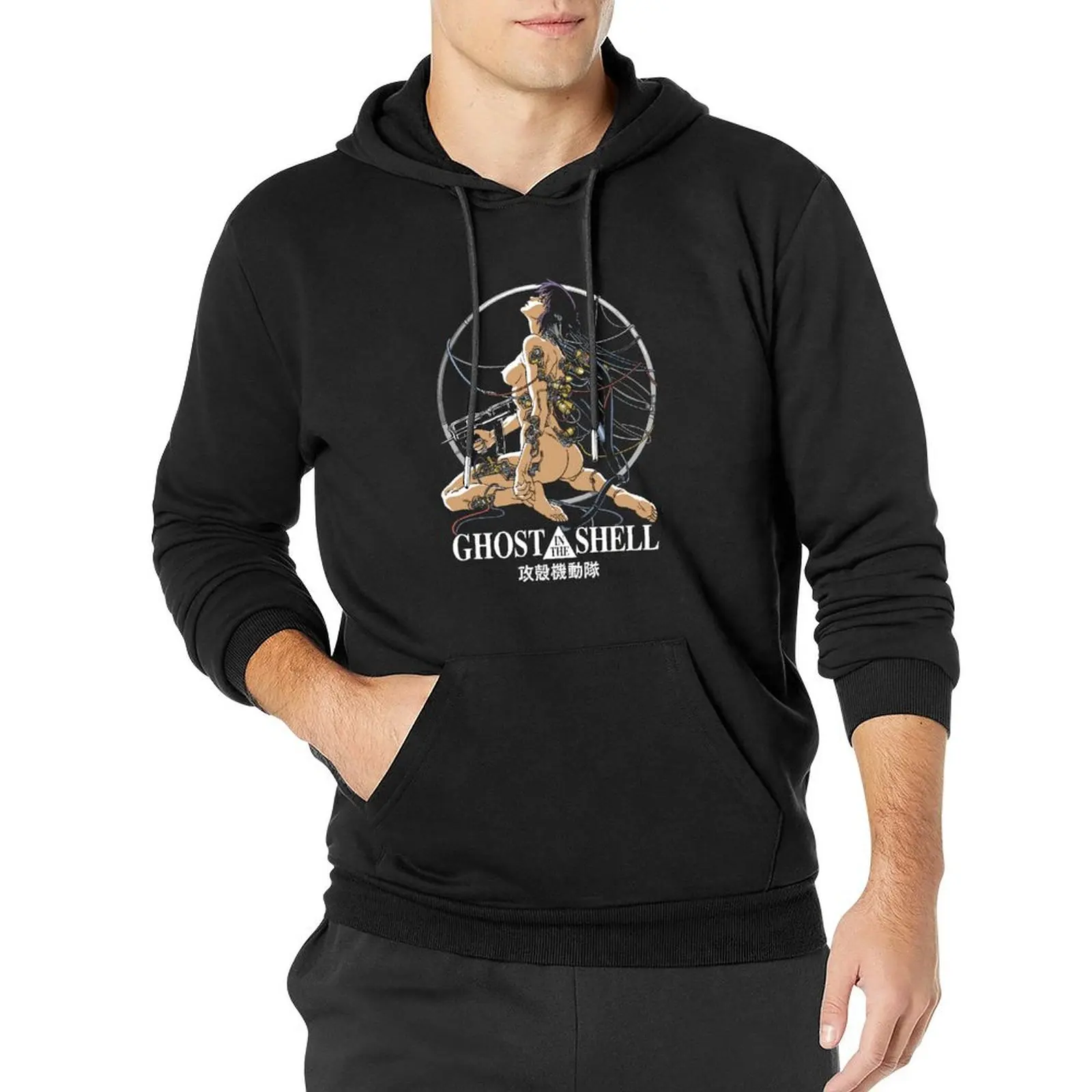 

Kusanagi Motoko Ghost Soldier Loose Hoodies Couple Ghost In The Shell Streetwear Pullover Hoodie Autumn Retro Hooded Sweatshirts