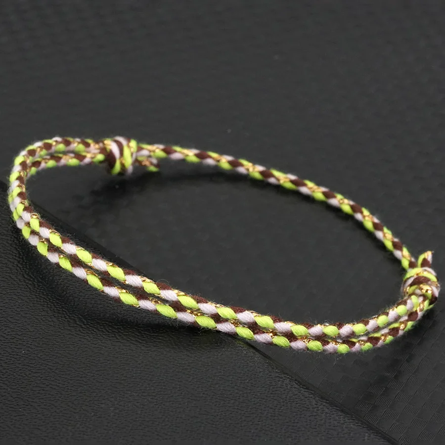 Minimalistisches 2 mm dünnes Schnurarmband, Unisex, handgefertigt, gewebt, verstellbar, glückliche chinesische Schnur, tibetisches Armband, lässige Pulseria Joias – Detail 10