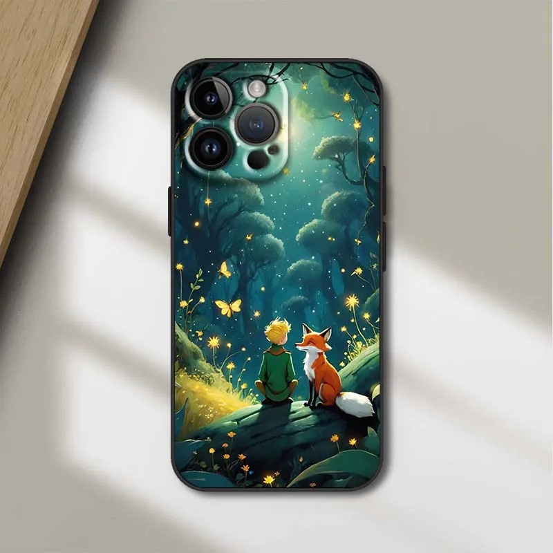 Le Petit Prince Anime Black Soft Phone Case Cover