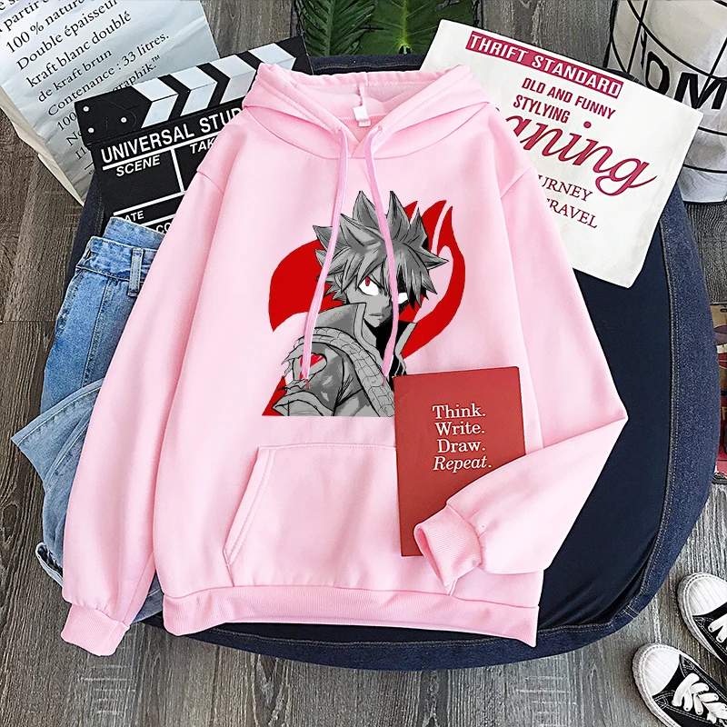 

Anime Fairy Tail Natsu Hoodies Sweatshirts Women Streetwear Cartoon Graphic Clothes Oversized Winter Warm Fashion Hoodies female