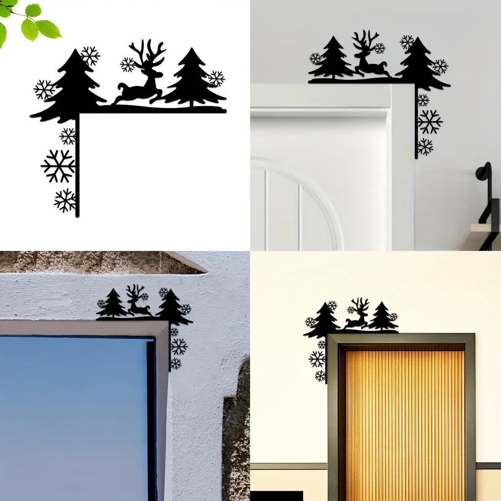 

Hello Young Creative Silhouette Home Decorative Wall Stickers Door Corner Decoration Door Frame Corner Decor Iron Art Wall Deco