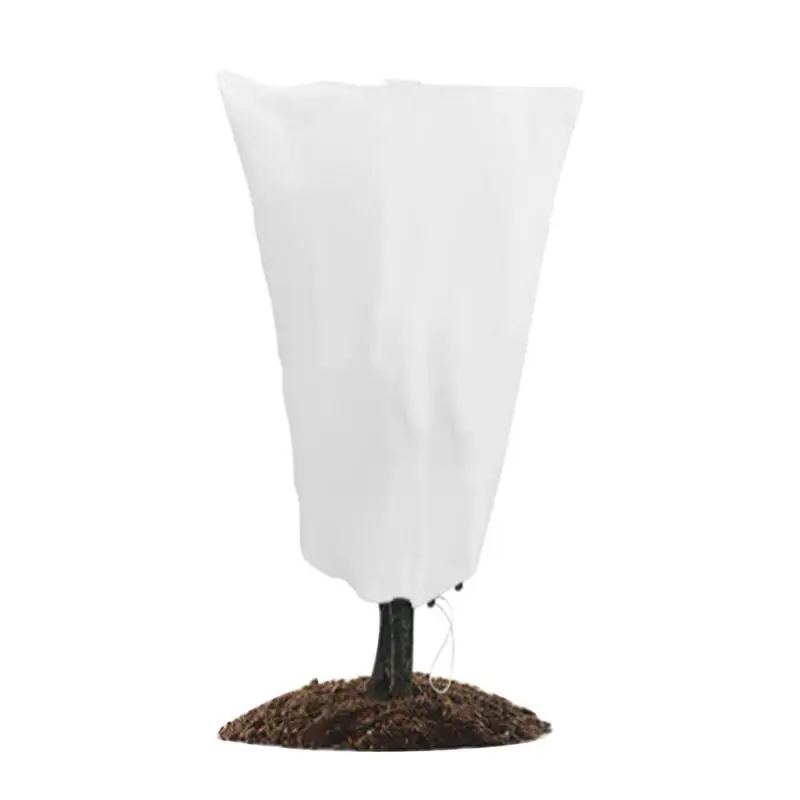 

Plant Frost Cover Shrubs Cover Blanket Plant Protector Bag Plant Cover With Drawstring Freeze Protection Frost Cover For Shrub