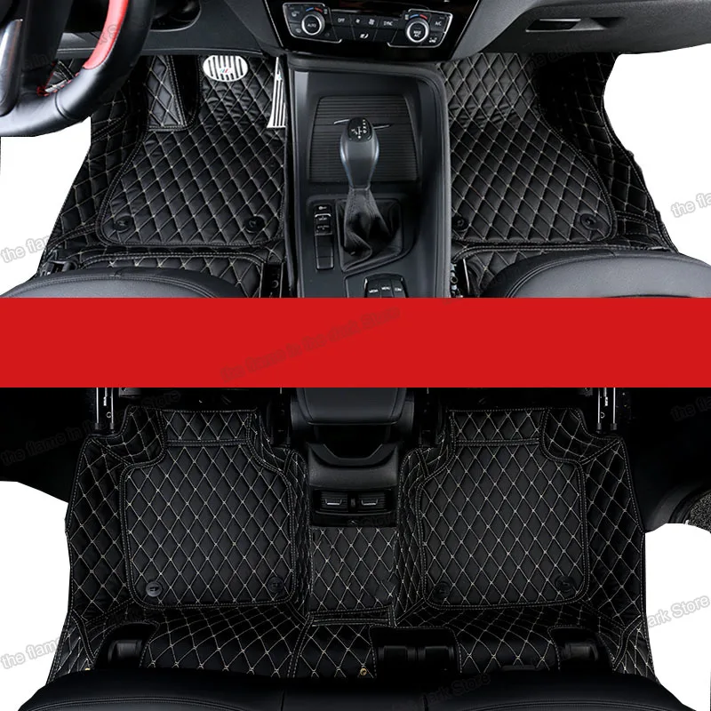 Leder Auto Boden Matten für Bmw X1 F48 2016 2017 2018 2019 2020 2021