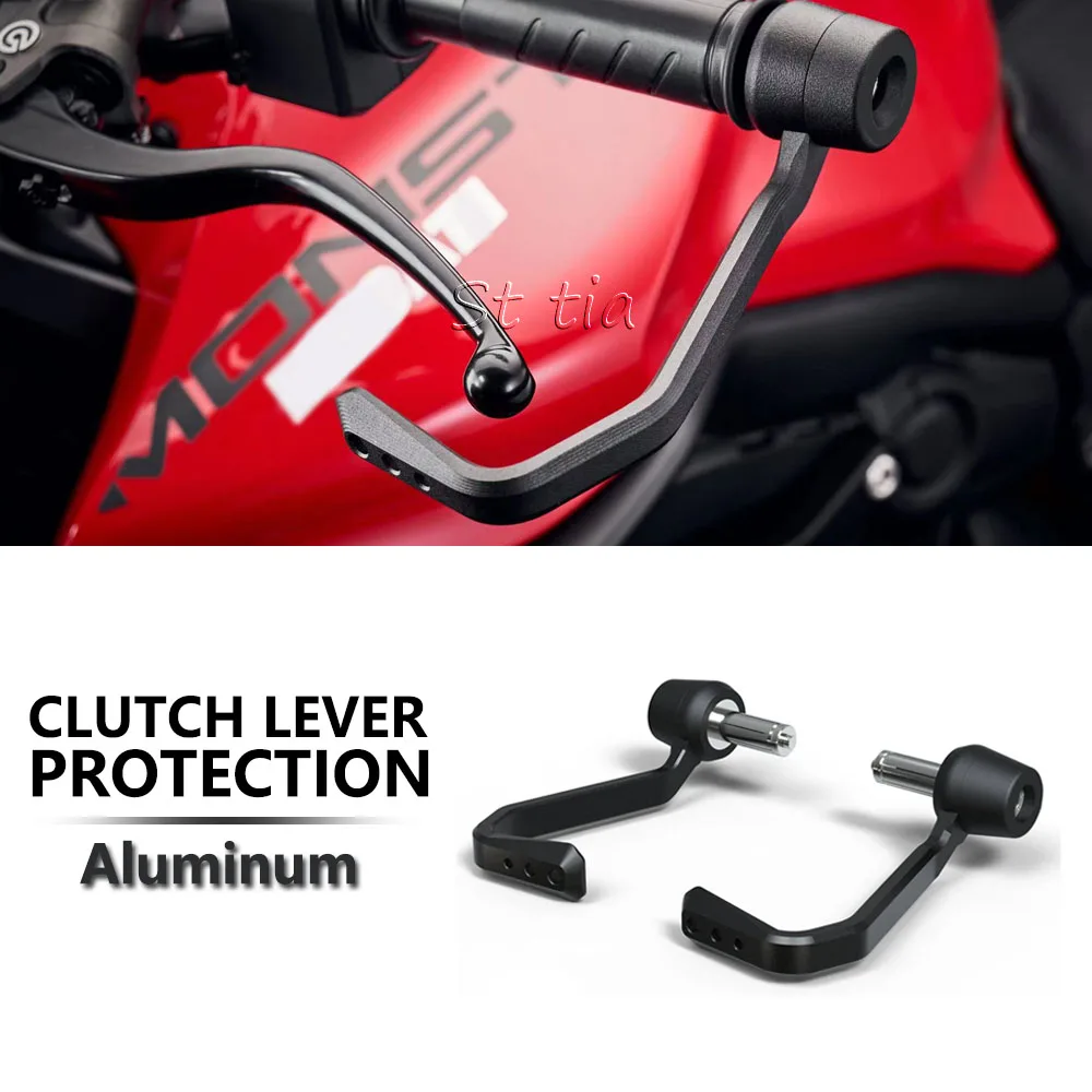 

Motorcycle Handlebar Grips Guard Brake Clutch Lever Anti-Fall Protector For Ducati Diavel 1200 1260 1260S V4 2011-2024