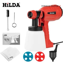 High-Power 800ML Electric Paint Sprayer for Household and Auto Use - Red (AB51)