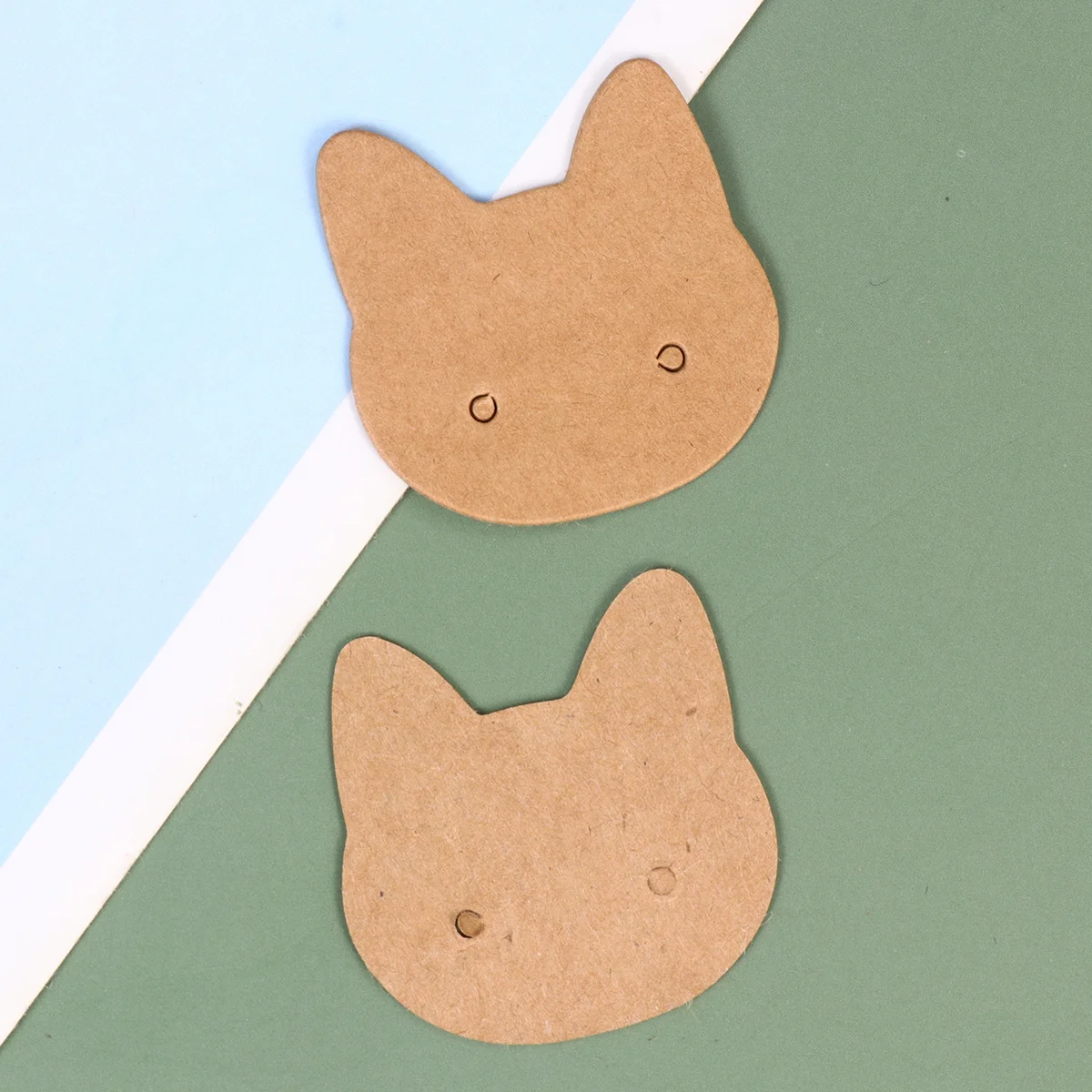 

400 Pcs Pendant Cat Ear Stud Plate Earring Card Jewlery DIY Jewelry Display Cards