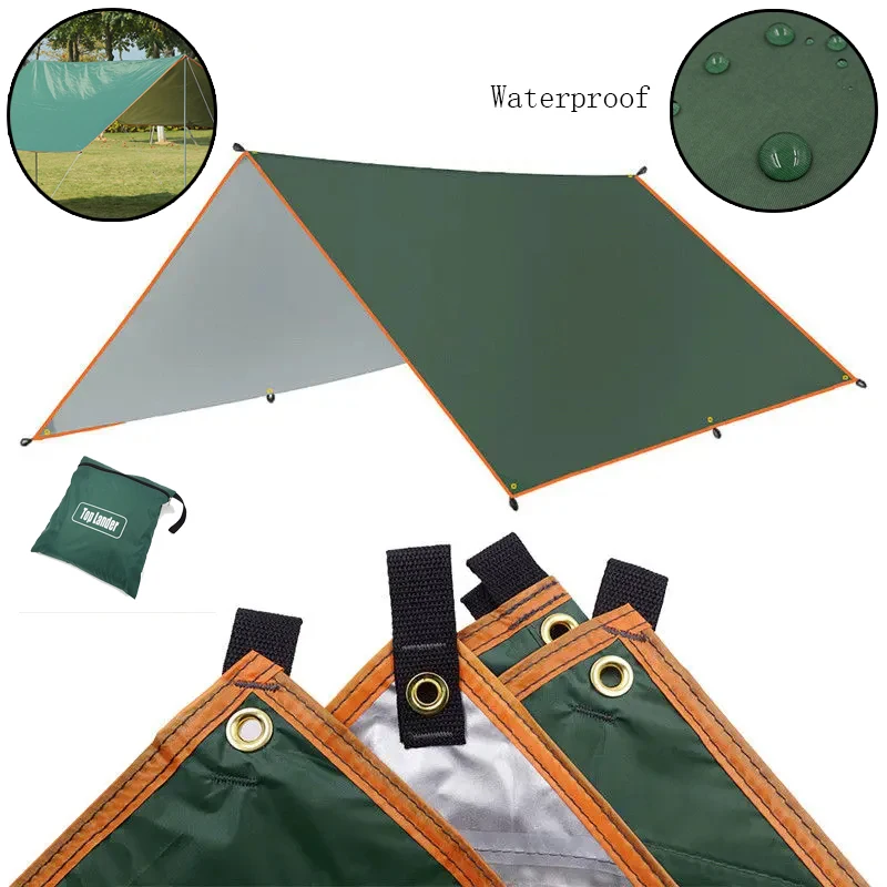 5X3M 4X3M 3X3M Tenda Tarp Survival Sun Shelter Shade Baldacchino Outdoor Backpacking Tenda Da Sole Da Campeggio Impermeabile Tenda Da Sole