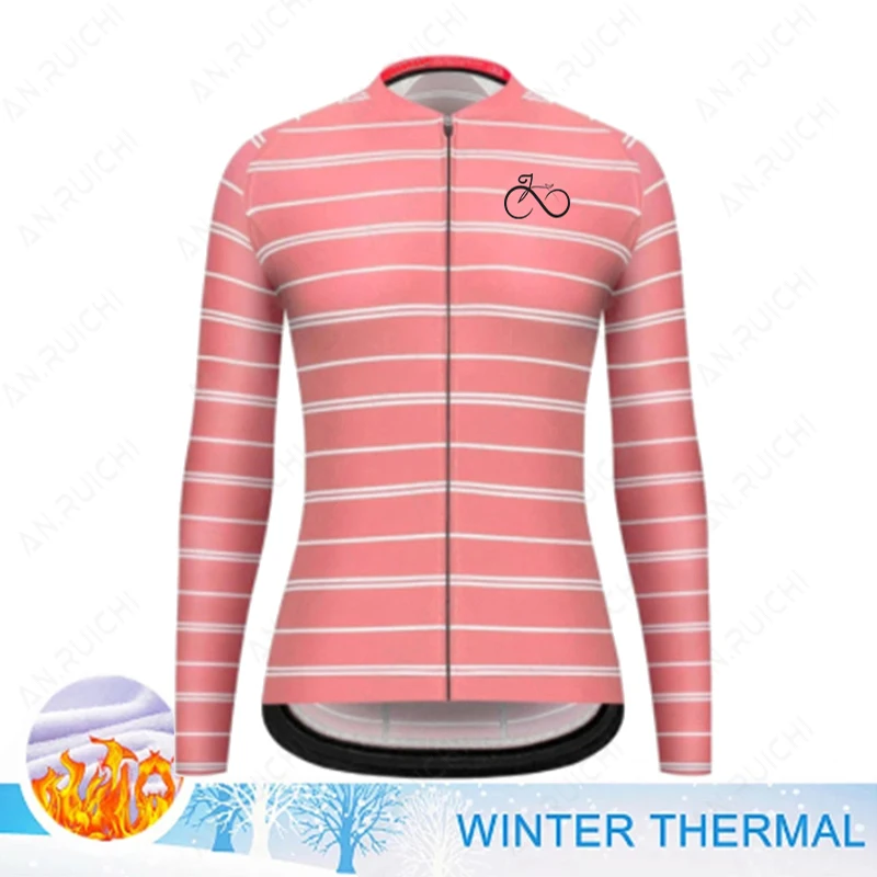 Winter Warm Fleece Cycling Jerseys Women Fashion Bike Clothes Mountain Outdoor Triathlon Wear Bicycle Shirts Ropa Ciclismo cycling shirt women sports t shirt