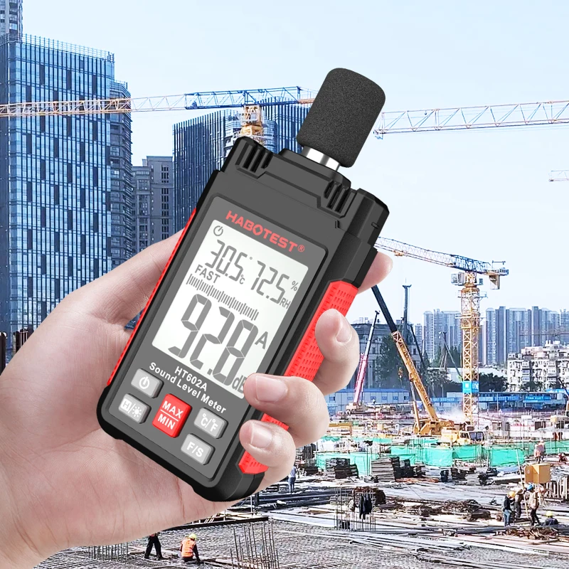 Digital Sound Level Meter Audio Level Meter Sonometro Sound Meter Decibelimetro 30-130dB Decibel Meter Portable Noise Meter 2