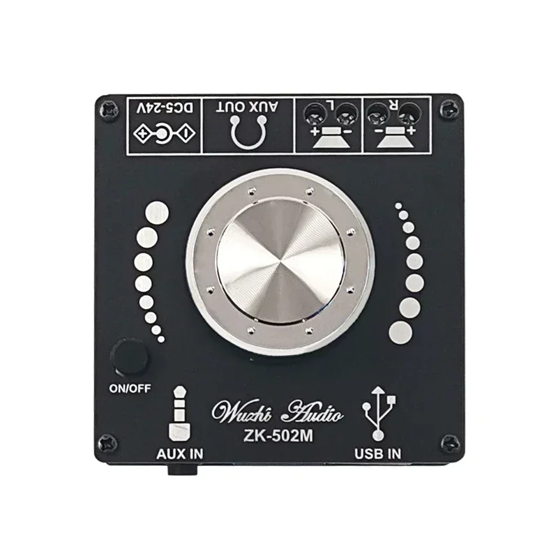 블루투스 5.0 디지털 오디오 파워 앰프, 클래스 D, 2.0 채널, HiFi 스테레오, 미니 USB 음악 사운드 카드, AMP, 2x50W, 10W 100W