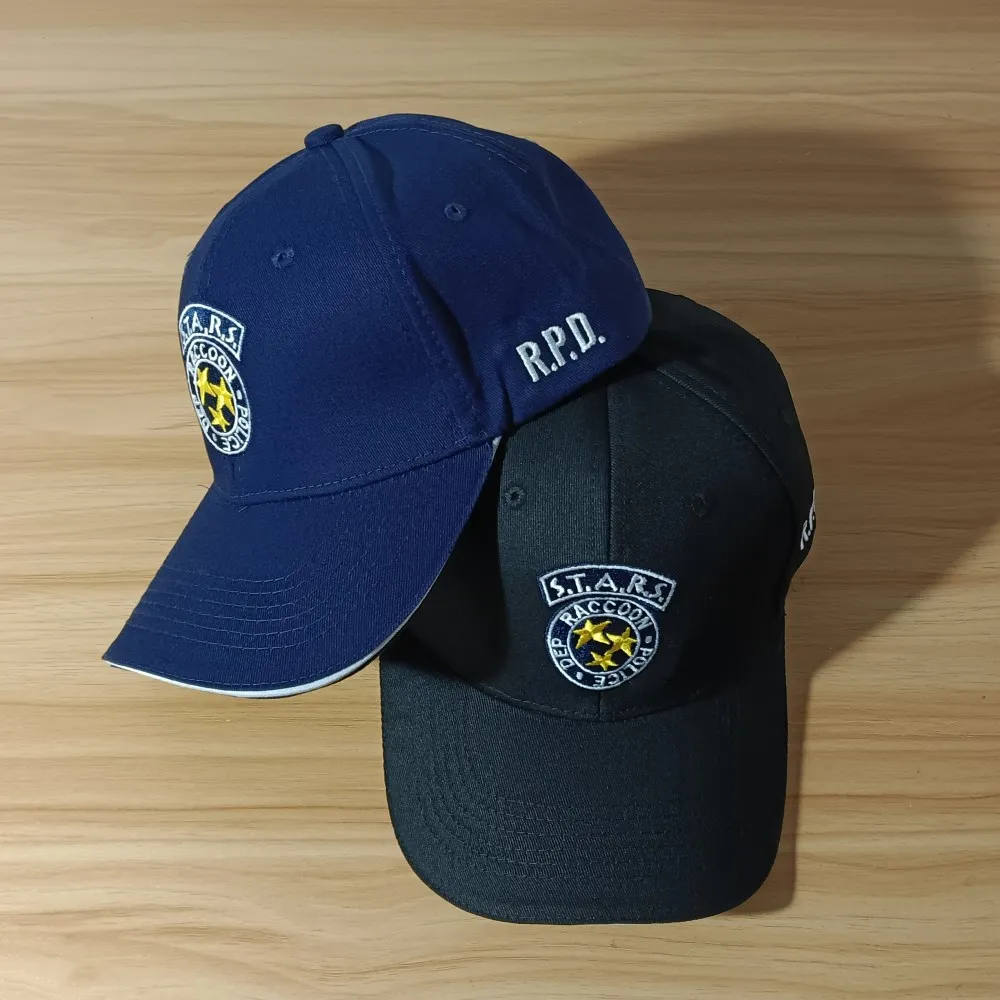 Biohazard STARS Chris Redfield Jill Wesker Leon Cosplay Baseball Cap Cotton Embroidery RPD Hat