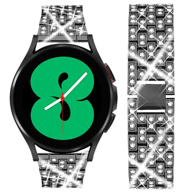 22mm Band for Samsung Galaxy Watch 4/Classic/46mm/42mm/active 2 Gear s3 Metal Diamond bracelet Huawei GT/2/GT2/3 Pro strap