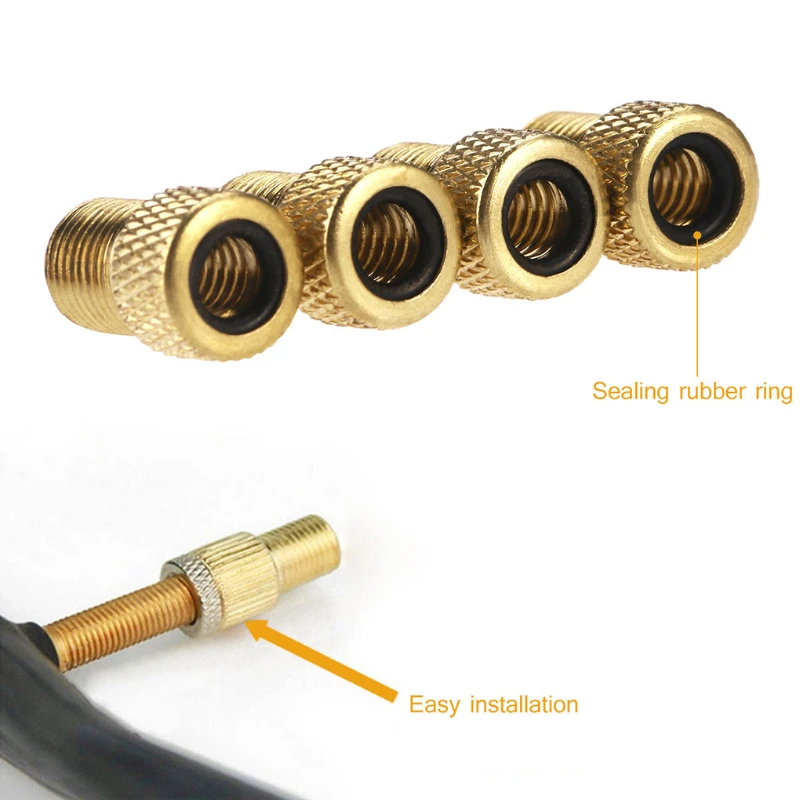 Bicycle Valve Adapter Bicycle Valve Bicycle Valve Accessories 4/8/10/20pcs Bicycle Valve Adapter Convert Presta To Schrader Bike Pump Tire Adaptors Tire Transfer Valve Bike Part