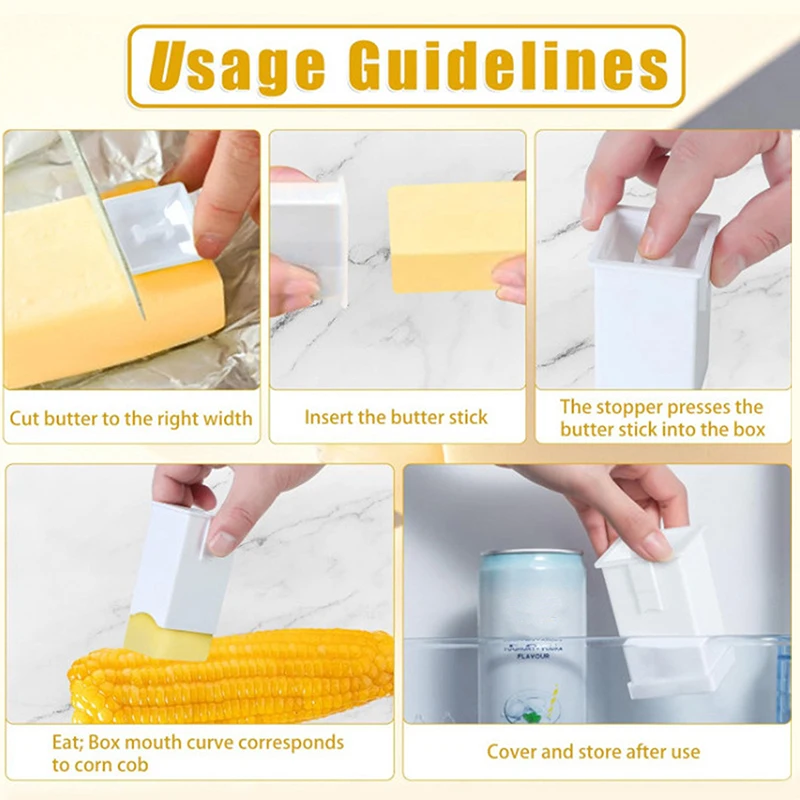 Butter Spreaders Small Butter Storage Box Simple Design Baking Stick Convenient Kitchen Utensils For Home Restaur