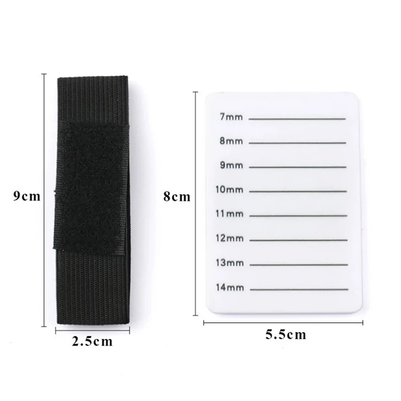 Acrylic Eyelash Holder Fake Eyelash Tray Strip Stand Lash Extensions Hand Plate Eye Lash Grafting Stand Palette Makeup Tool 3