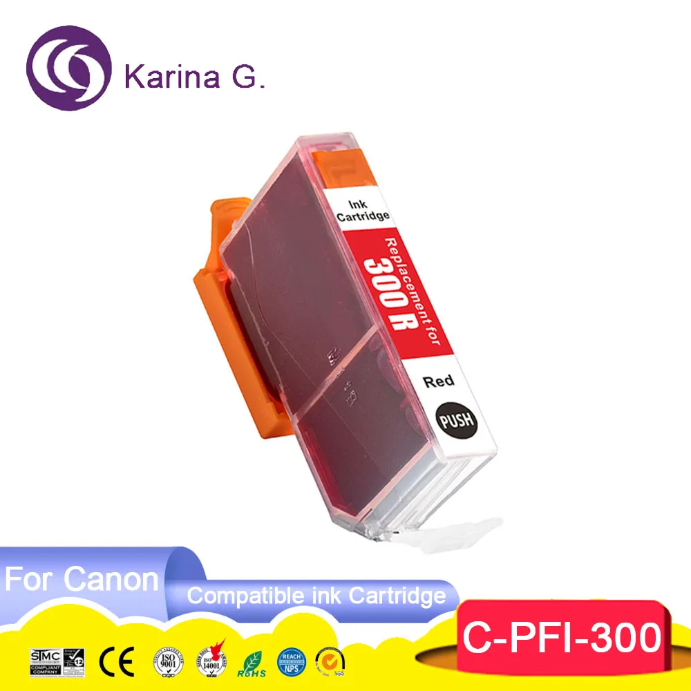 PFI 300 PFI300 PFI-300 Premium Color Compatible Inkjet Ink Cartridge for imageP