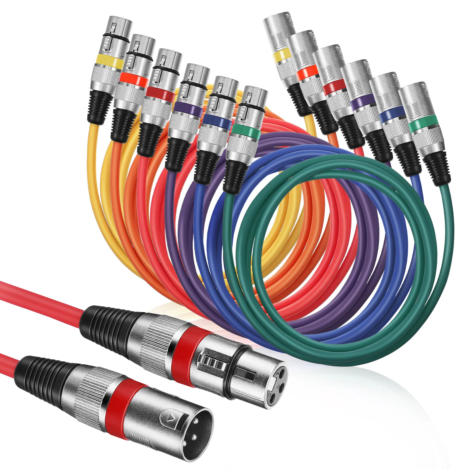 

1 Set Microphone Cable Xlr Microphone Cable Xlr Patch Cable Xlr Cable Male To Female Mic Cord For Speaker