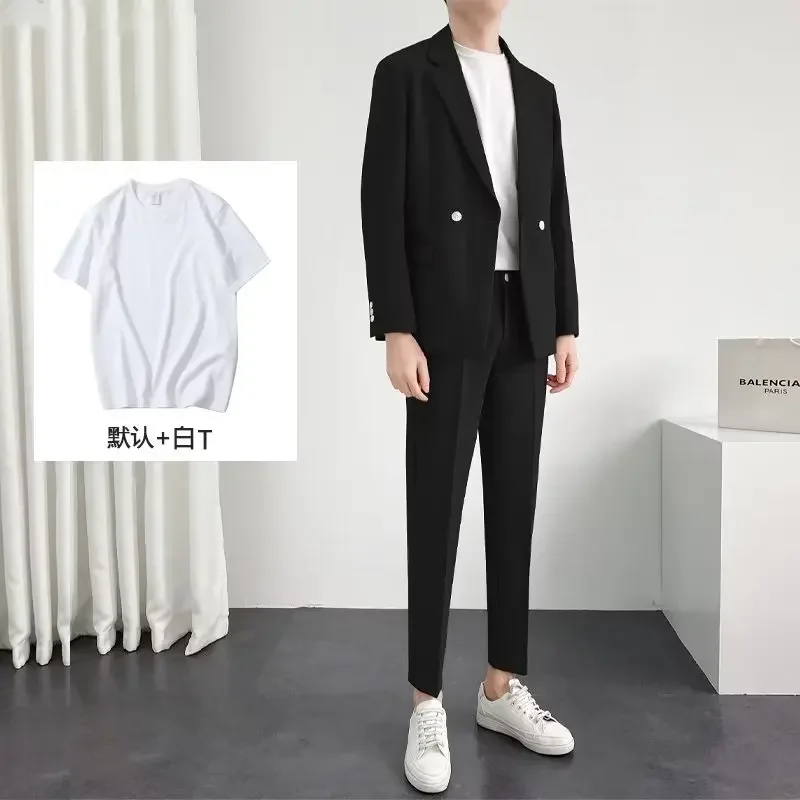 

A3295 1xl-8xl big size Men Suit Jacket Formal Plaid Print Long Sleeve Single Button Closure Business Coat