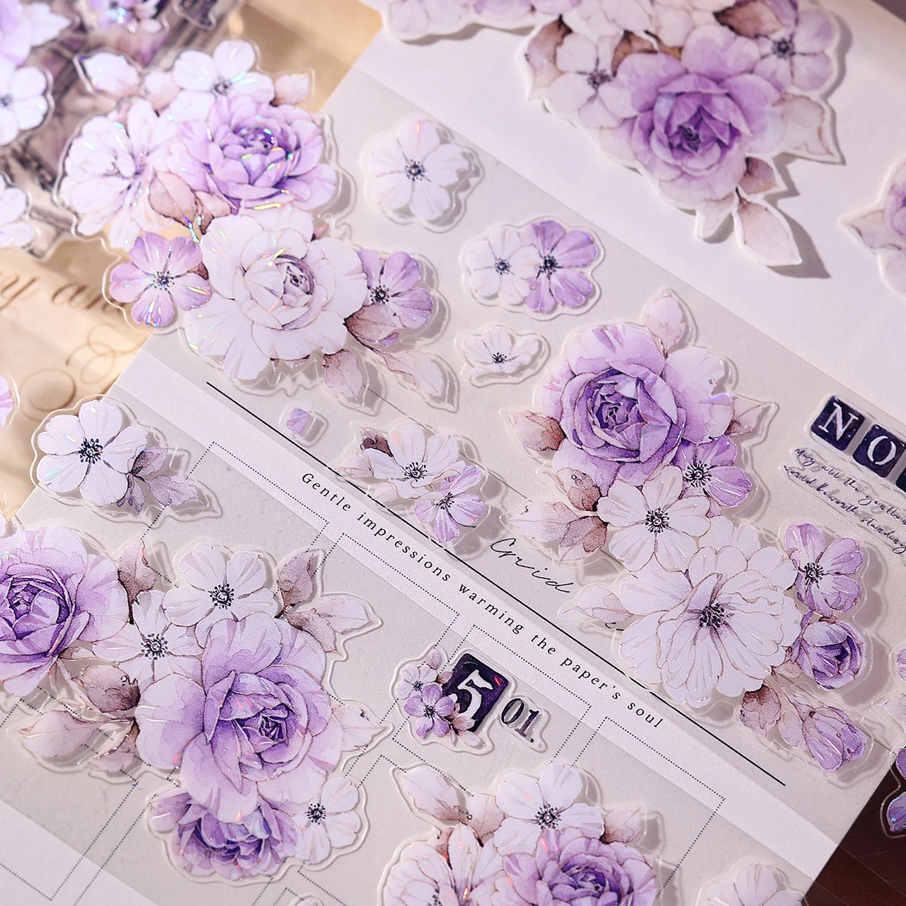 55mm*6m 빈티지 꽃 창 풍경 PET 테이프 창의적인 DIY 저널 재료 콜라주 스크랩북 문구류