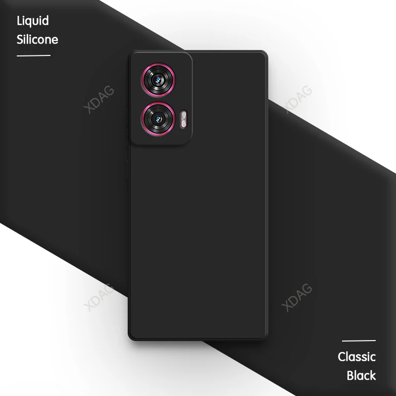 Sleek Pure Color Liquid Silicone Phone Case - Soft Original Back Cover