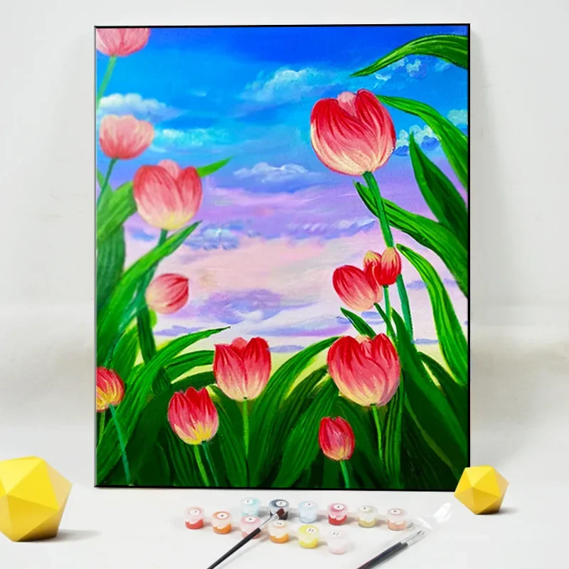 

3274502 Landscape painting hanging painting sofa background wall decoration entry porch oil painting