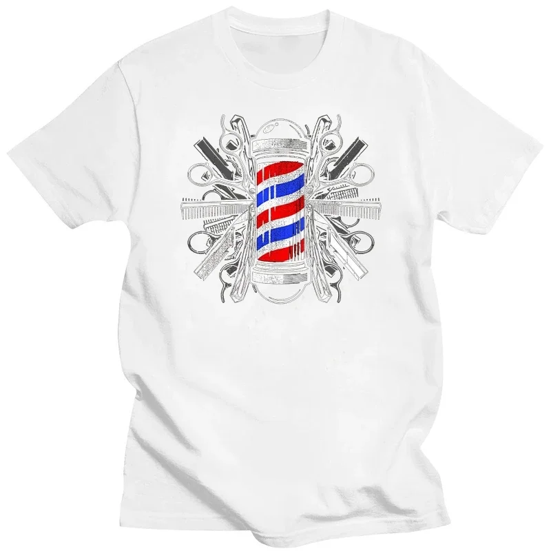 2019 Nieuwe Zomer Cool T-Shirt Kappers Paalschaar Tondeuse Kam T-Shirt-Kapper T-Shirt Katoen T-Shirt