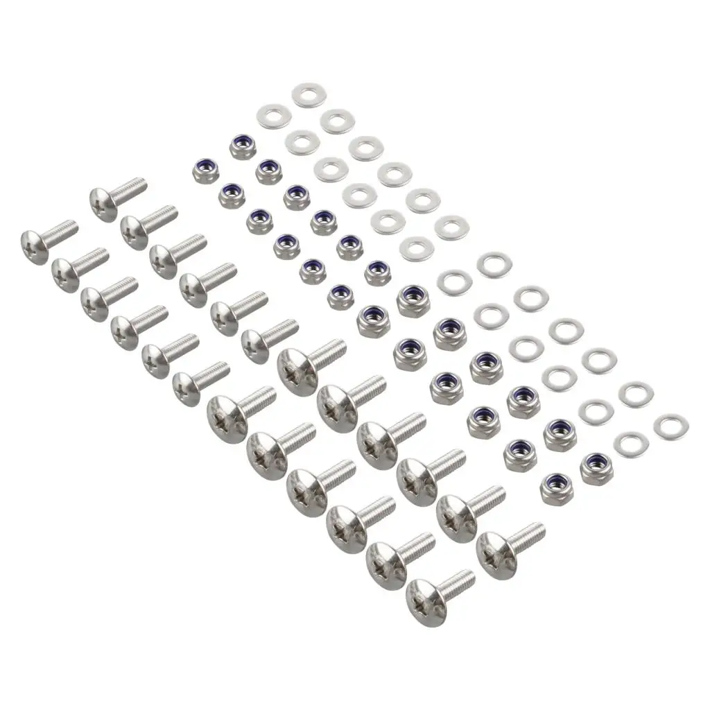 

72pcs ATV Body Frame Bolts Nuts Washers Set For Yamaha Blaster 200 YFS200 YFS200SE 1988-2006 2005 304 Stainless Steel
