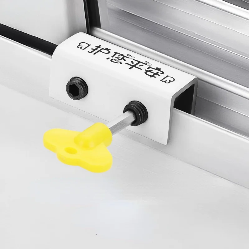 Serrature Per Finestre Telaio Per Porte E Finestre Blocco Di Sicurezza Con Chiave Fermaporta Scorrevoli In Lega Di Alluminio Resistente Per La Protezi