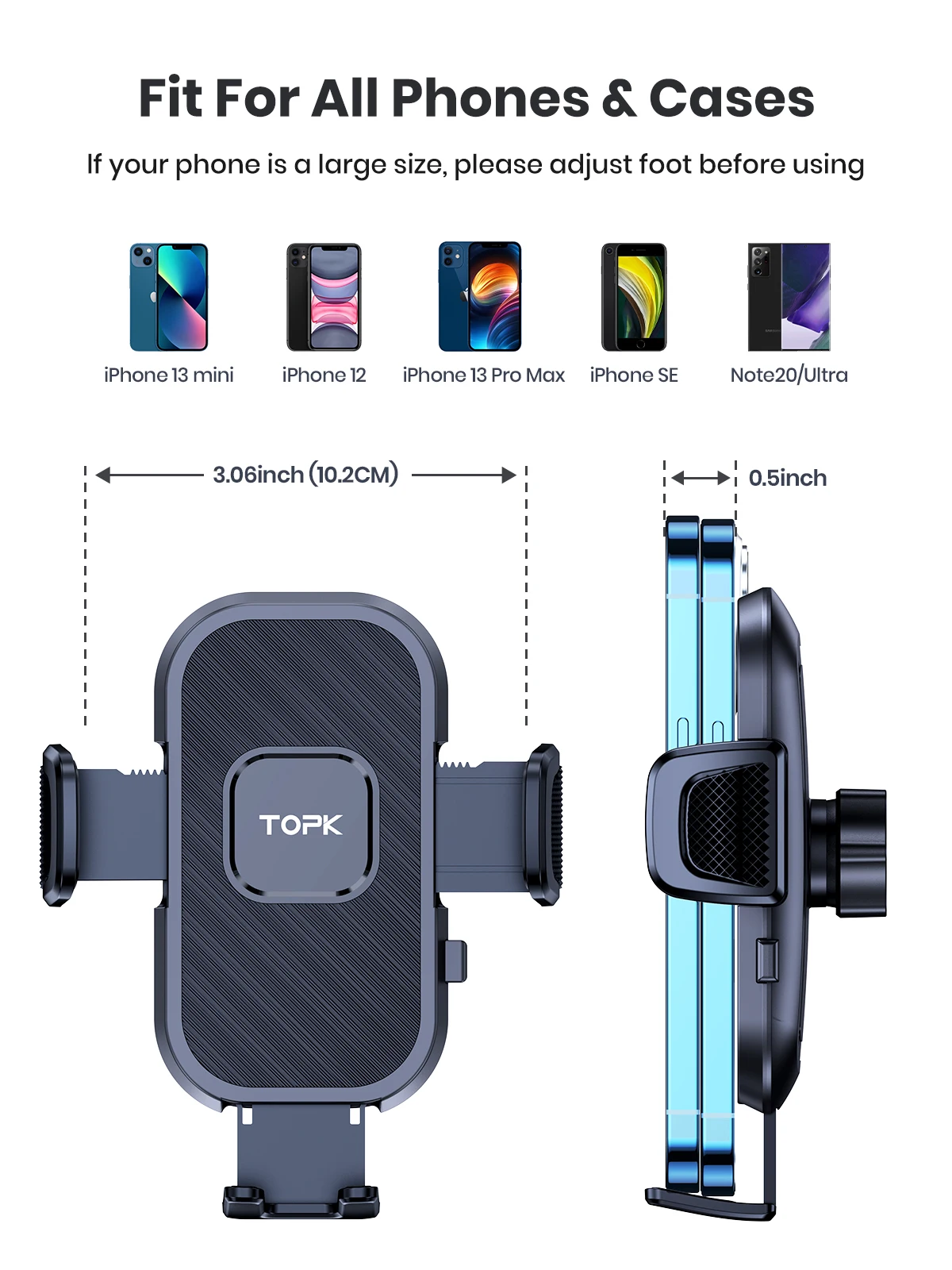 [2-Pack]Phone Holder Car Clip Phone Mount for Car Phone Holder Air Vent Hands Fr