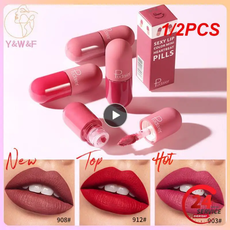 1/2 шт., водостойкая губная помада в виде капсулы