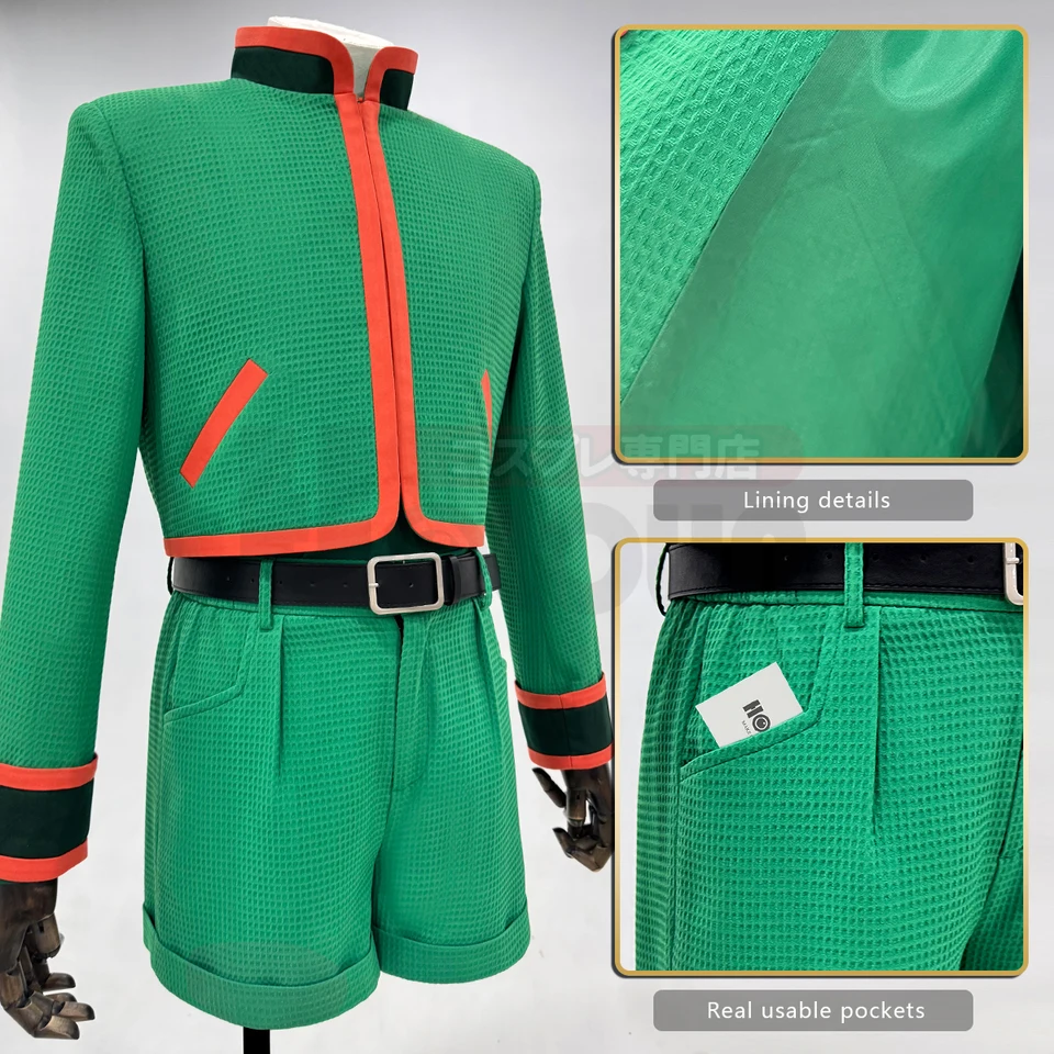 HOLOUN Hunter Anime Gon Freecss Cosplay Costume jacket Shorts Cos