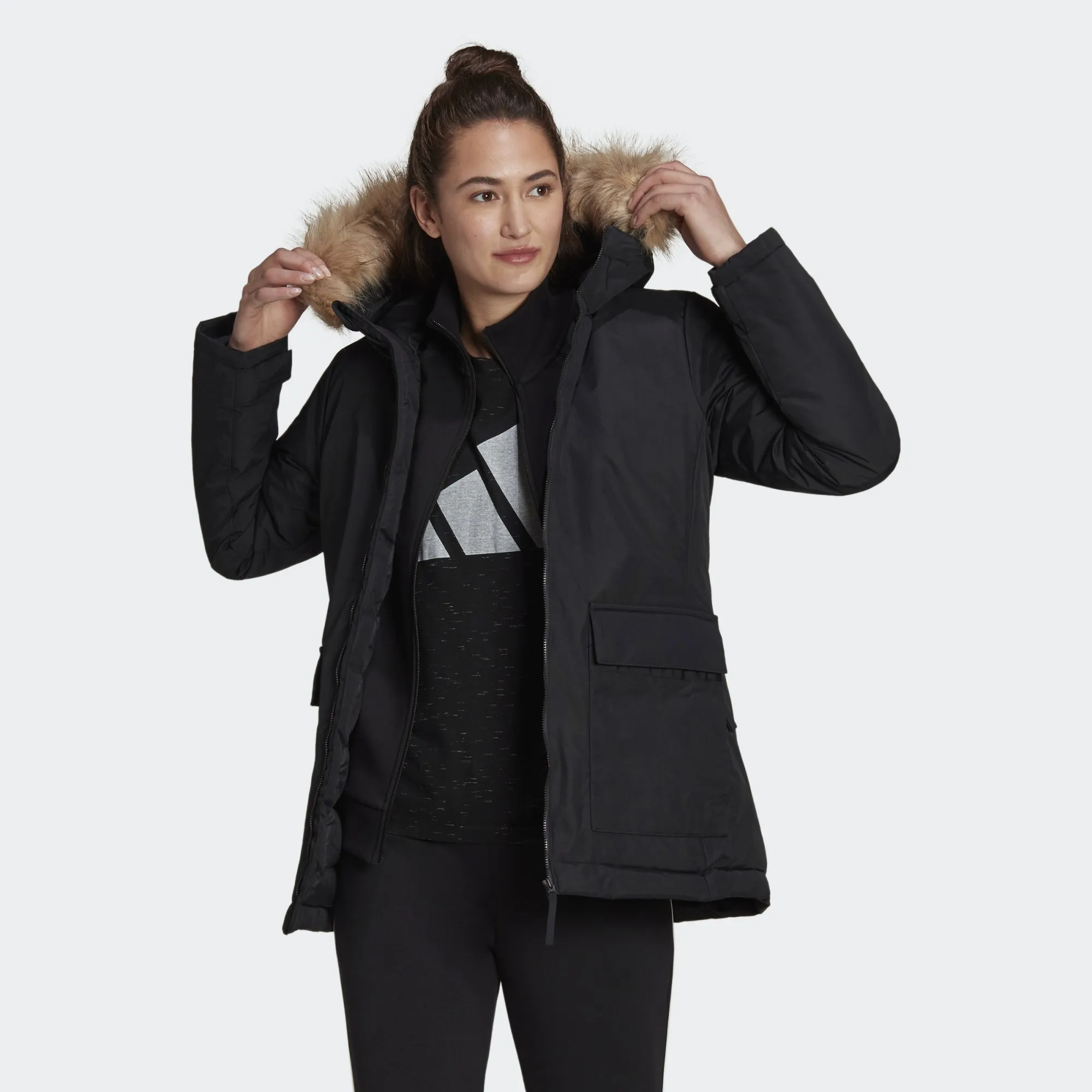 Куртка Adidas W Utilitas Hooded Parka Women GT1707 | Куртки | AliExpress