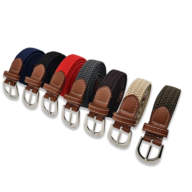 Unisex Casual Outings Canvas Elastischer Gürtel, gewebtes Gummiband, Party, tägliches Pendeln