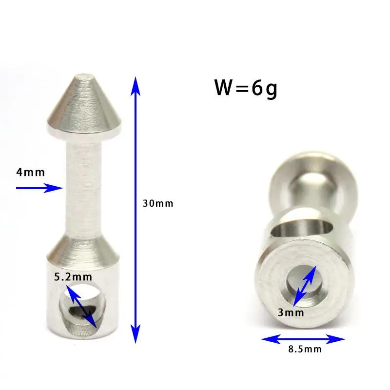 1Pc Spearfishing Speargun Wishbone Head Replacement 316 Stainless Steel Spear Band Wishbone Nail For Spearfishing