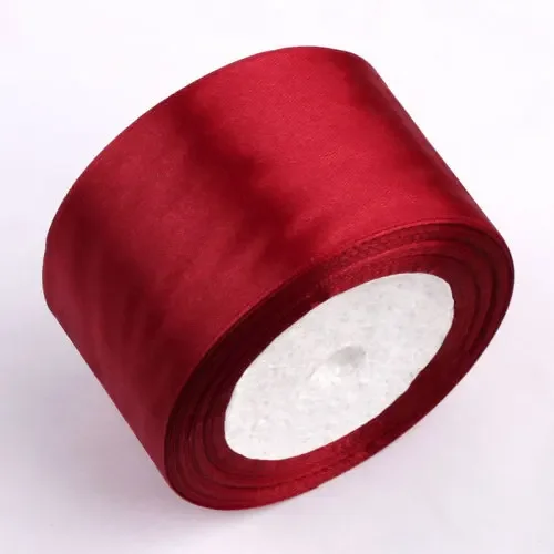 Versatile 25-Yard Satin Ribbon - 36 Vibrant Colors for Crafts and Gift Wrapping