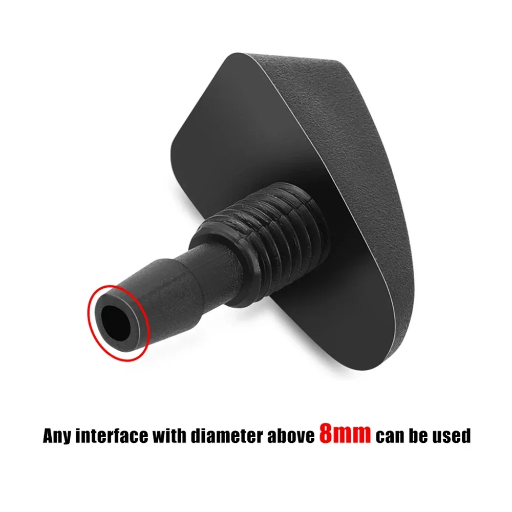 2Pcs Universal Windshield Washer Jet Kit - Adjustable Sprayer for Efficient Front Window Cleaning & Detailing