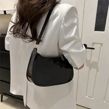 حقيبة كتف أنيقة بلون موحد، حقيبة نسائية صغيرة تحت الإبط، محفظة آمنة بسحاب، حقيبة هاتف، اختيار مثالي للهدايا، حزام ثابت 2