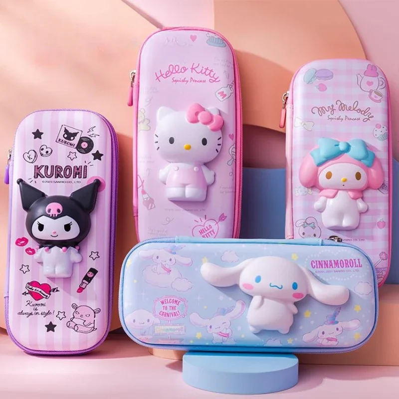 

Оригинальные Канцелярские Принадлежности My Melody Cinnamoroll декомпрессионная коробка для ручек многофункциональная школьная коробка для канцелярских принадлежностей кавайная сумка для ручек