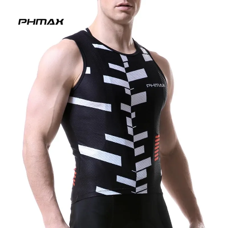PHMAX Cycling Vest Breathable Mesh Cycling Underwear Summer Quick Dry Base Layer Men Women