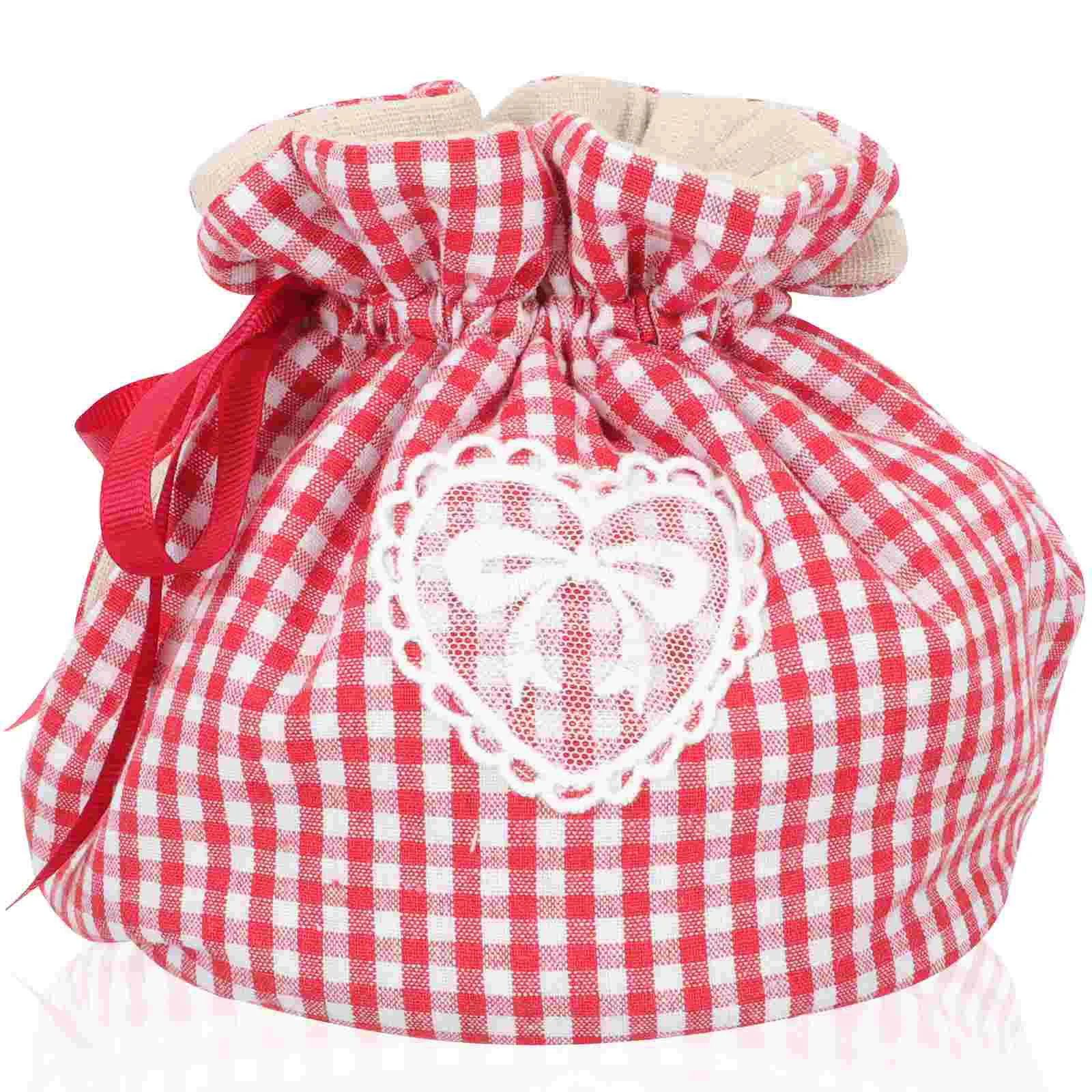Teapot Insulation Cover Teapot Dust Cover Water Kettle Outdoor Sleeve Drawstring Warmer for Home Household Bottle Cotton Insulated Portable