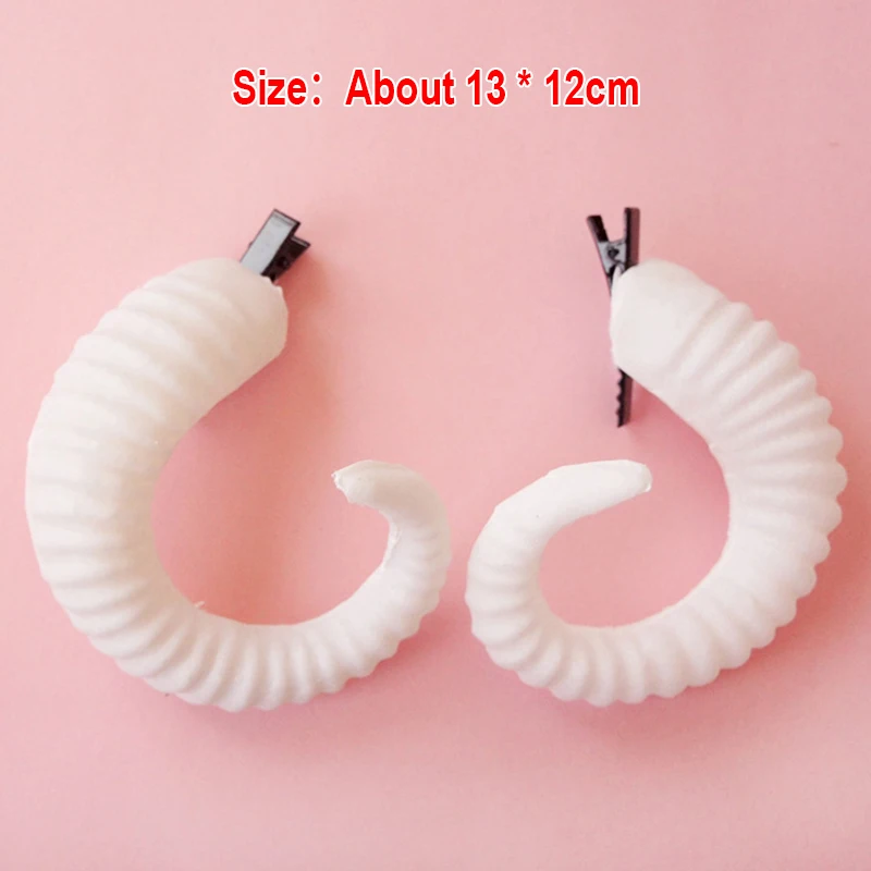 Hair Clips Cosplay Sheep Horns Hairpin Costumes Prop Hair Accessories Devil Horn Barrettes Halloween Party hair accessories