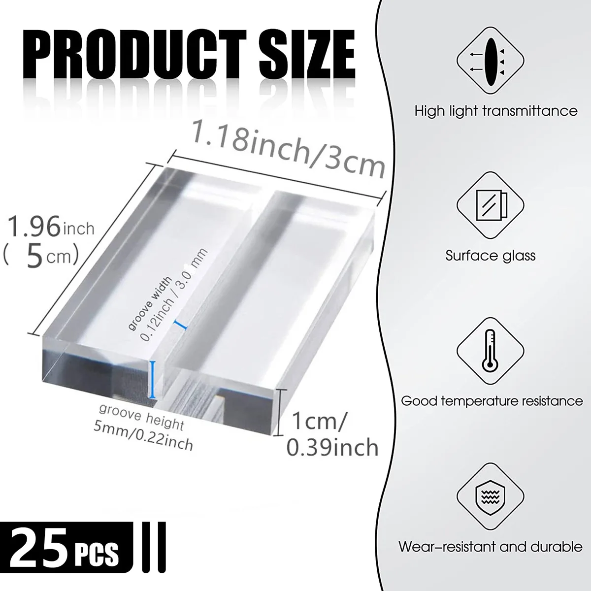 25/50Pcs Acrylic Place Card Display Stand Holders Desktop Clear Card Sign Holder for Wedding Party Photos Office Menu Meeting place card holders acrylic sign holders