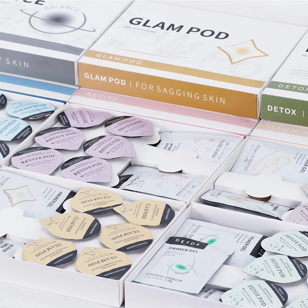 NEW CO2 Pod Glam Pod For Bubble Facial Machine Facial Spa Revive Pods For Aqua Machine Skincare CO2 Serum Gels Glam