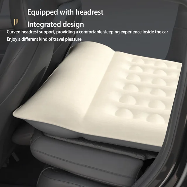 Matelas Gonflable 2 Personnes Electrique Stronrive Matelas Gonflable Voiture - Coussin D'écart Siège Arrière 130cm Bleu Siège Arrière Lit Voiture